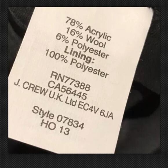 J. Crew Piped Tweed Mini Skirt – Green & Black – Size 6 - Picture 4 of 10